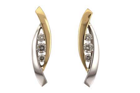 A036-43668: EARRINGS .27 TW