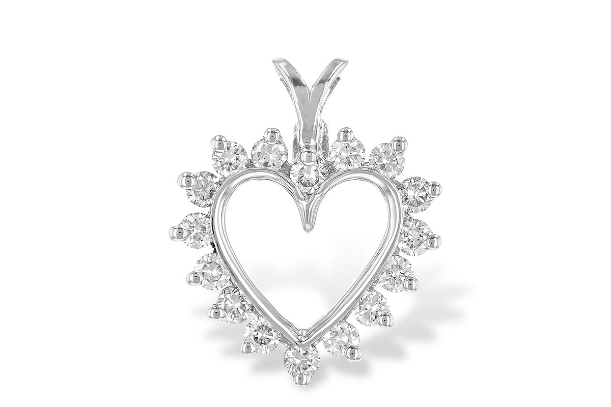 A042-75540: HEART PENDANT .45 TW