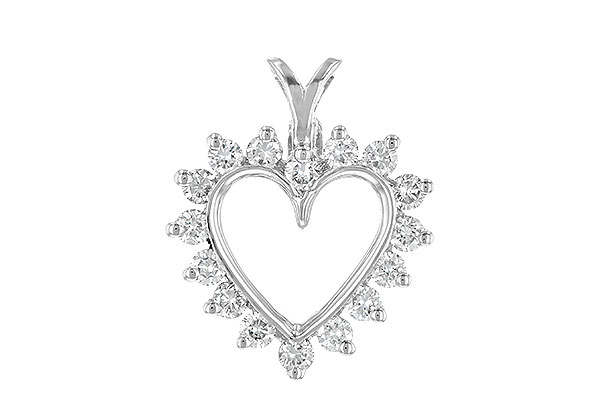A042-75540: HEART PENDANT .45 TW