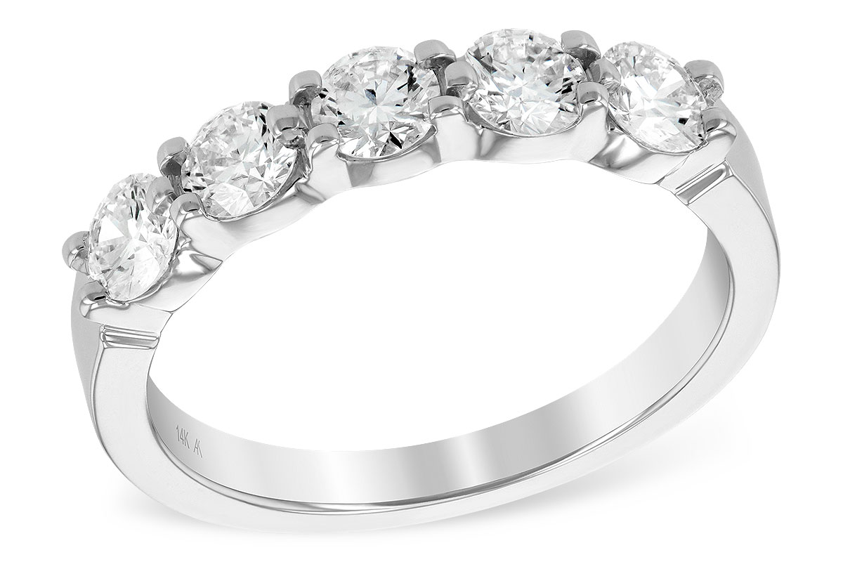 A221-85468: LDS DIA WED RG 1.00 TW (5 STONES)