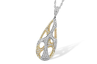 A224-56431: NECKLACE .62 TW