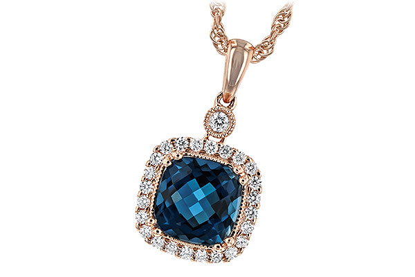 A225-46368: NECK 1.63 LONDON BLUE TOPAZ 1.80 TGW (7MM LBT)