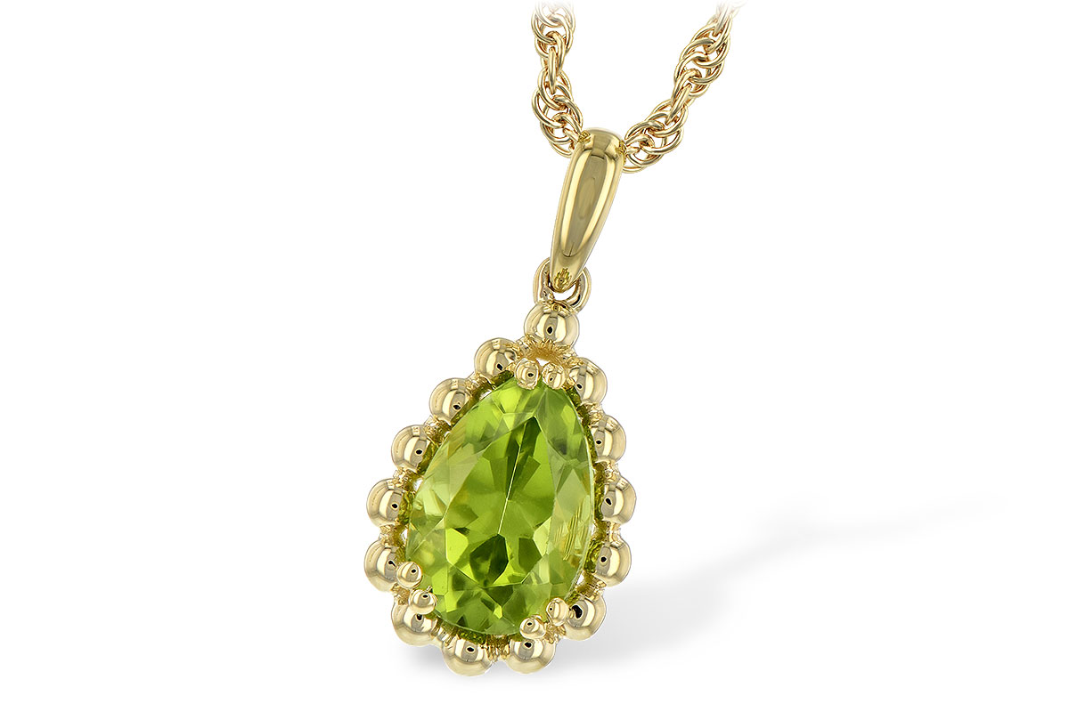 A225-49168: NECKLACE 1.30 CT PERIDOT