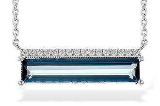 A226-41868: NECK 2.70 LONDON BLUE TOPAZ 2.80 TGW