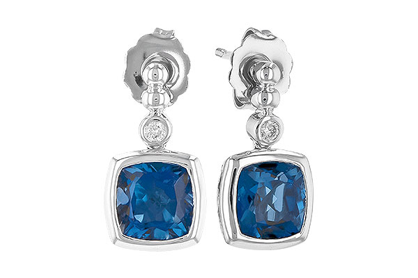 A309-09104: EARR 1.78 LONDON BLUE TOPAZ 1.82 TGW