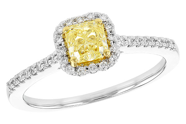 A309-09113: LDR .77 FANCY YELL DIA .95 TW (GIA6262455580)