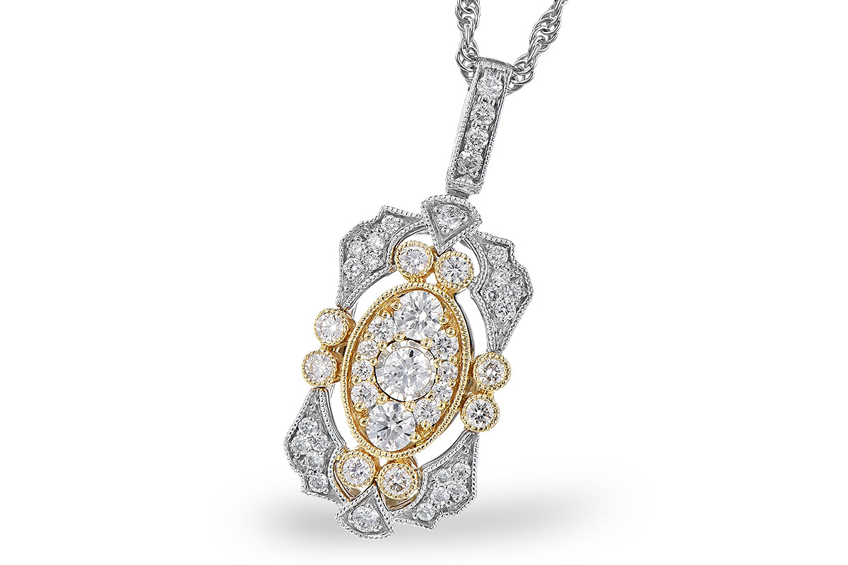 A309-14586: NECKLACE .50 TW