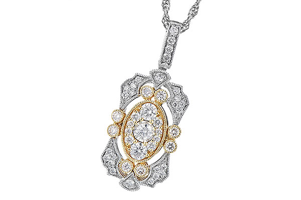 A309-14586: NECKLACE .50 TW