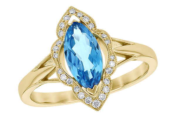 A309-15531: LDS RG 1.26 BLUE TOPAZ 1.37 TGW