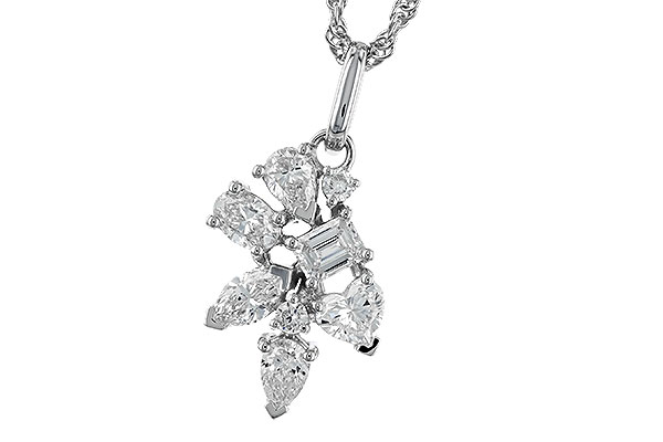 A310-06413: NECKLACE .90 TW FANCY CUT DIAS