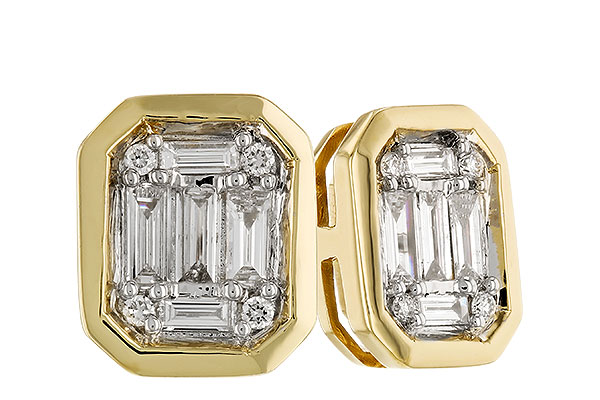 A310-06422: EARRINGS .24 BAG .28 TW