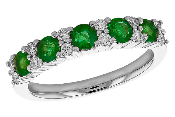 A310-07340: LDS WED RG .70 EMERALD .94 TGW