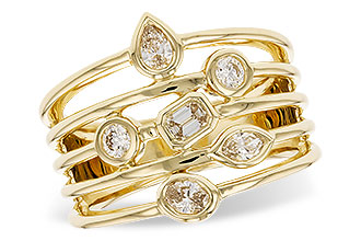 A310-07359: LDS DIA RG .50 TW FANCY CUT DIAMONDS