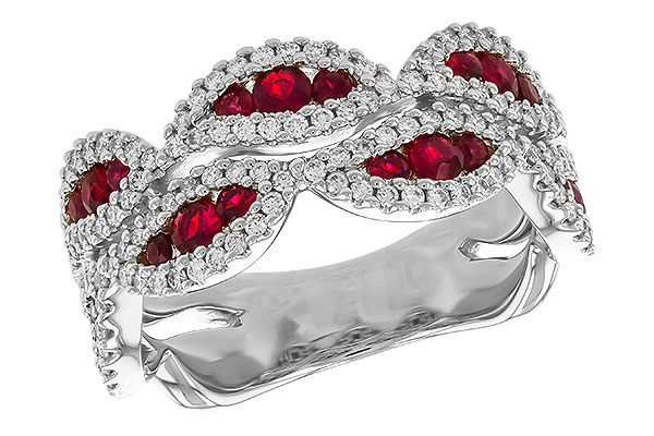 A310-08259: LDS WED RG .70 TW RUBY 1.11 TGW