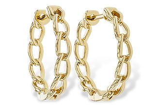 A310-91868: GOLD EARRINGS (18MM)