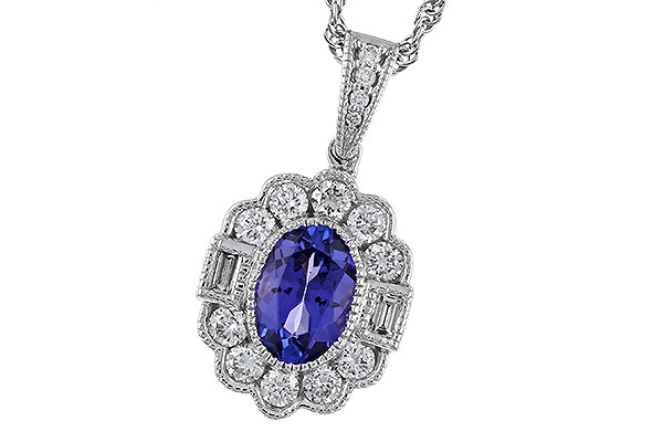 A310-91877: NECKLACE .80 TANZANITE 1.15 TGW (7x5MM OV)