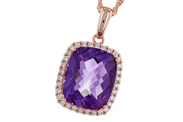 A310-93686: NECKLACE 4.57 AMETHYST 4.81 TGW (12x10MM CU)