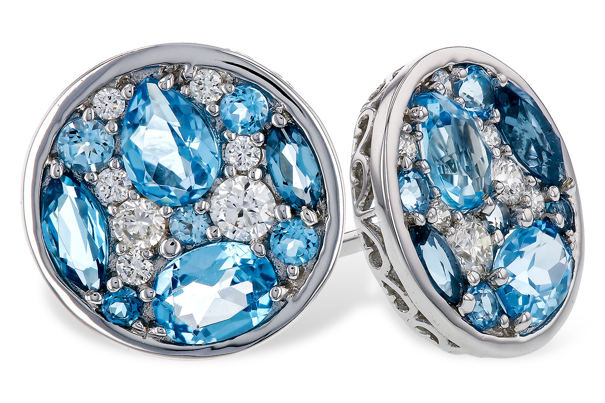 A310-94577: EARRINGS 1.02 TW BLUE TOPAZ 1.18 TGW