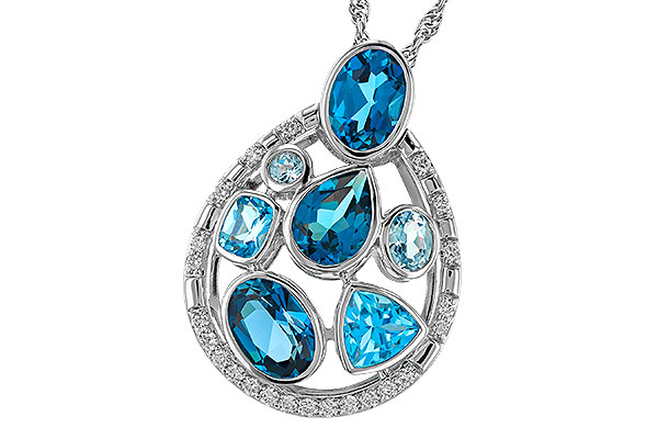 A310-96404: NECKLACE 3.23 TW BLUE TOPAZ 3.38 TGW