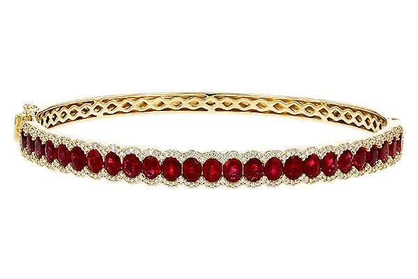 A310-98186: BANGLE 5.04 TW RUBY 5.60 TGW