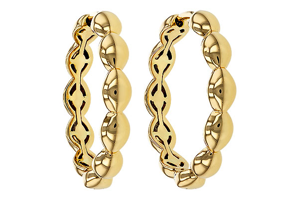 A310-98195: GOLD EARRINGS (21MM)
