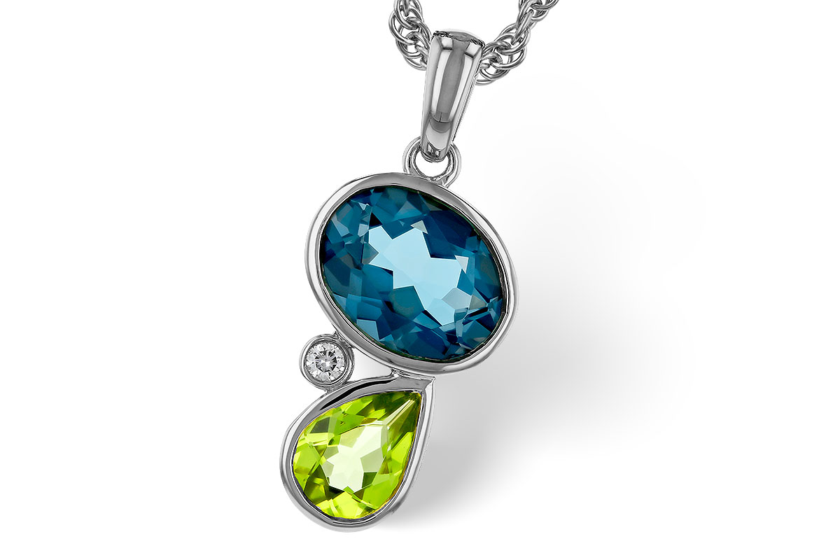 A310-99131: NECKLACE 2.43 SEMI-PREC (PER,LBT) 2.45 TGW