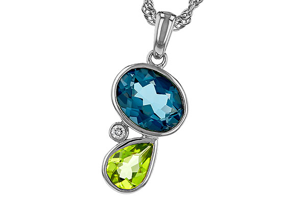 A310-99131: NECKLACE 2.43 SEMI-PREC (PER,LBT) 2.45 TGW