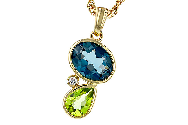 A310-99131: NECKLACE 2.43 SEMI-PREC (PER,LBT) 2.45 TGW