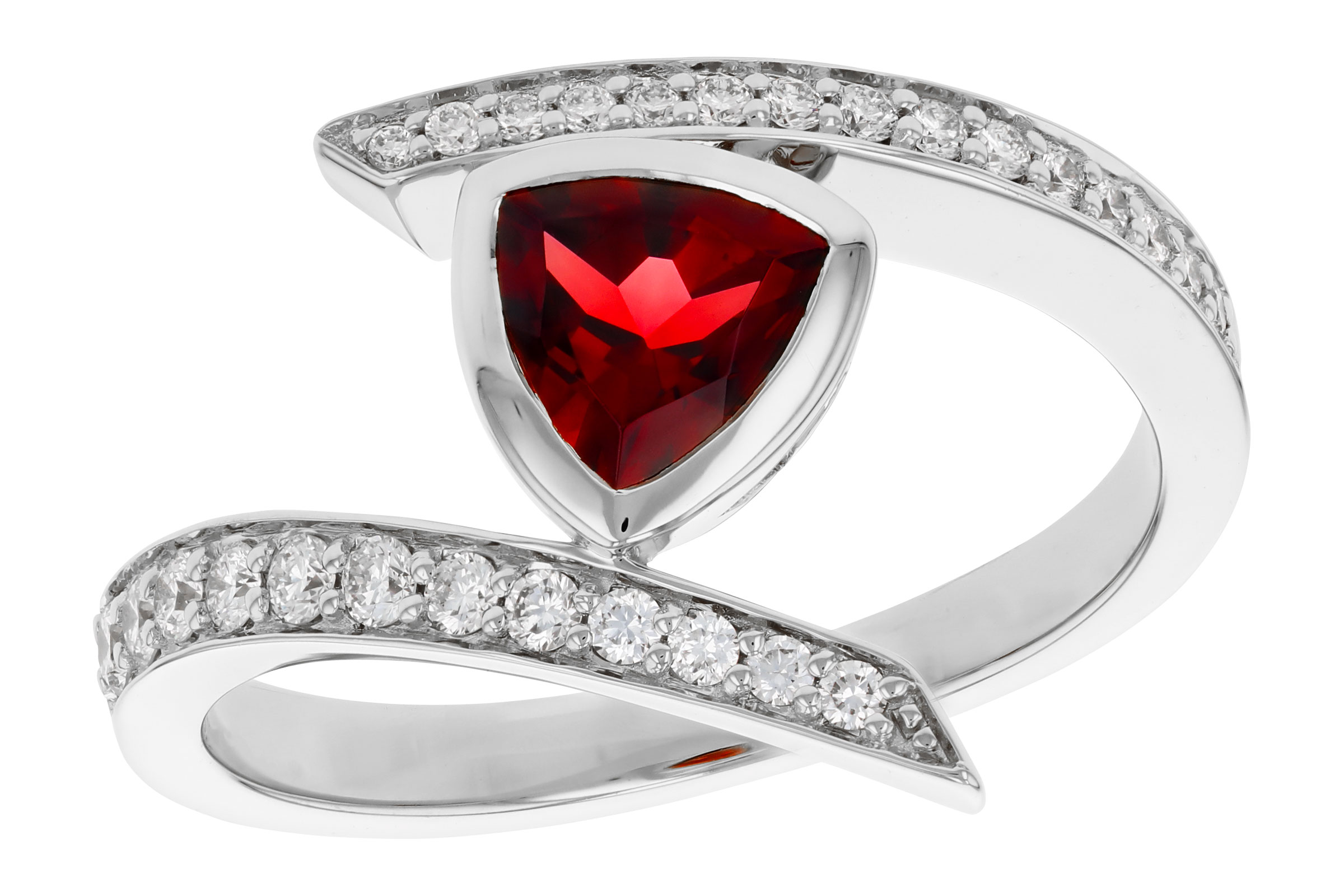 A311-84595: LDS RG .84 GARNET 1.08 TGW (6MM GAR)