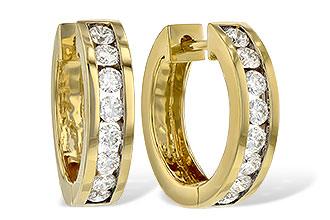 B037-29168: EARRINGS 1 CT TW