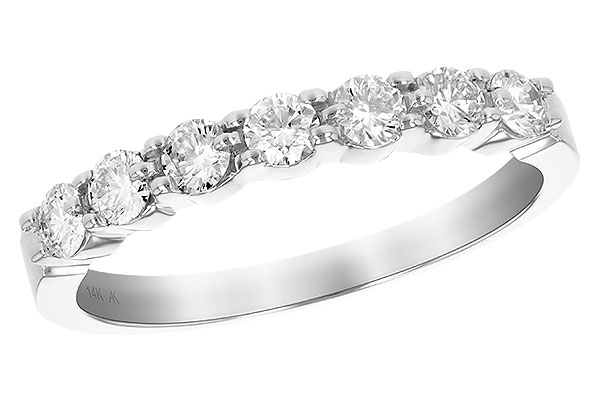 B129-14631: LDS DIA WED RG .50 TW (7 STONES)