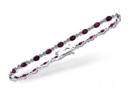 B220-08204: BRACELET 4.08 RUBY 4.55 TGW