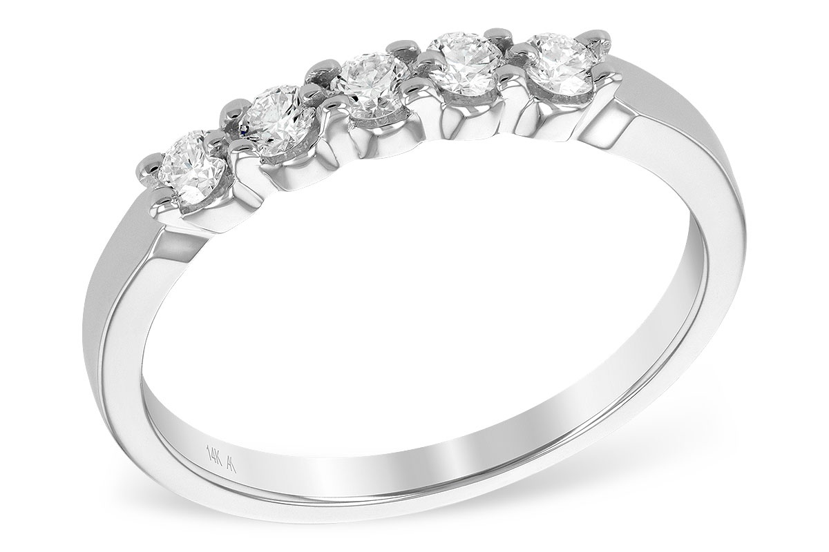 B221-85468: LDS DIA WED RG .25 TW (5 STONES)