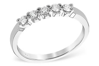 B221-85468: LDS DIA WED RG .25 TW (5 STONES)
