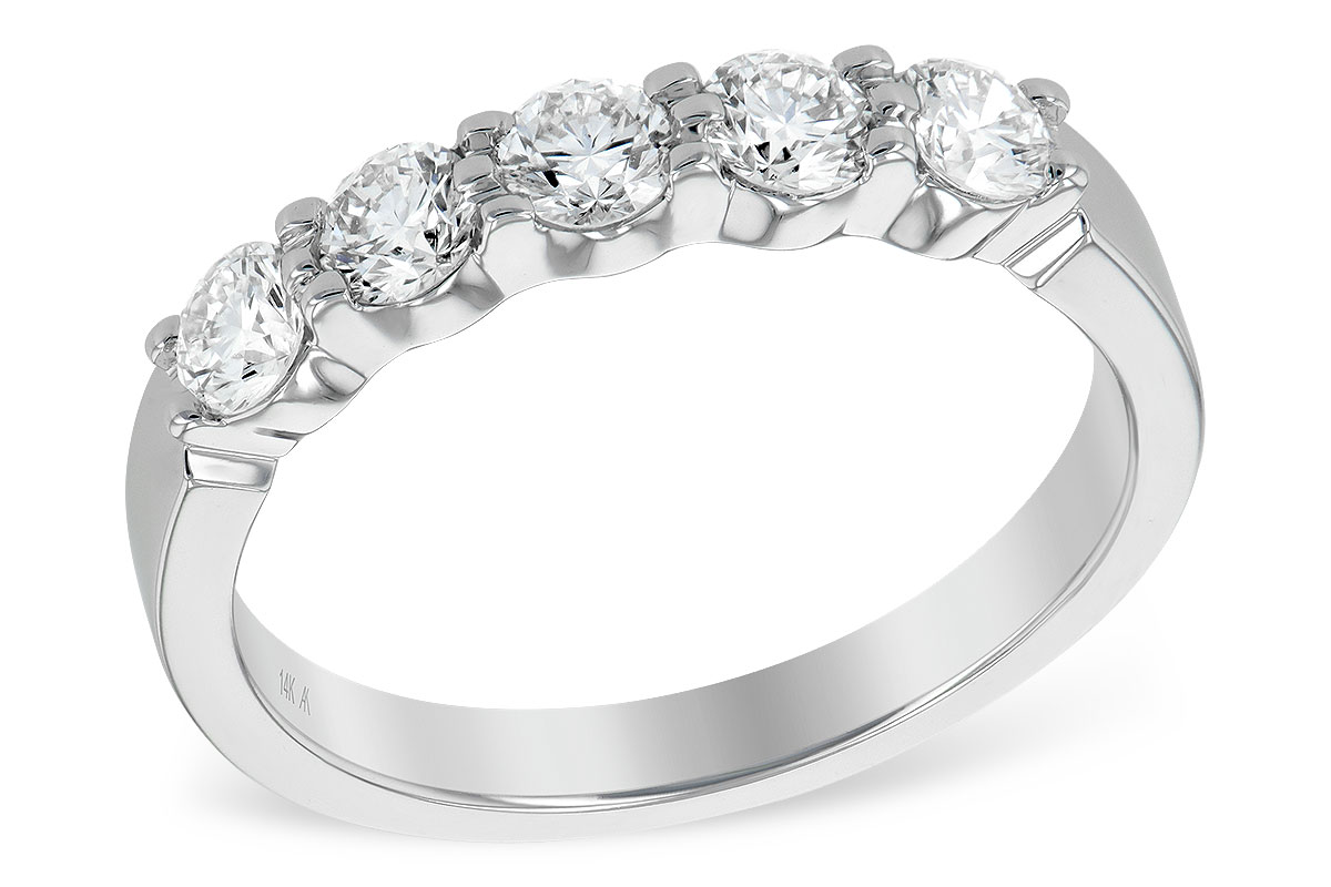 B222-80040: LDS DIA WED RG .75 TW (5 STONES)
