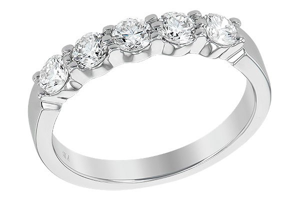 B222-80040: LDS DIA WED RG .75 TW (5 STONES)