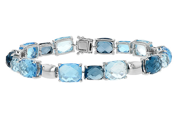 B225-48240: BRACELET 46.75 BLUE TOPAZ 46.80 TGW