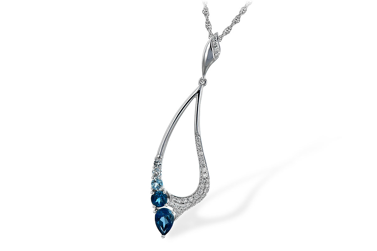 B225-51831: NECK .83 BLUE TOPAZ 1.00 TGW