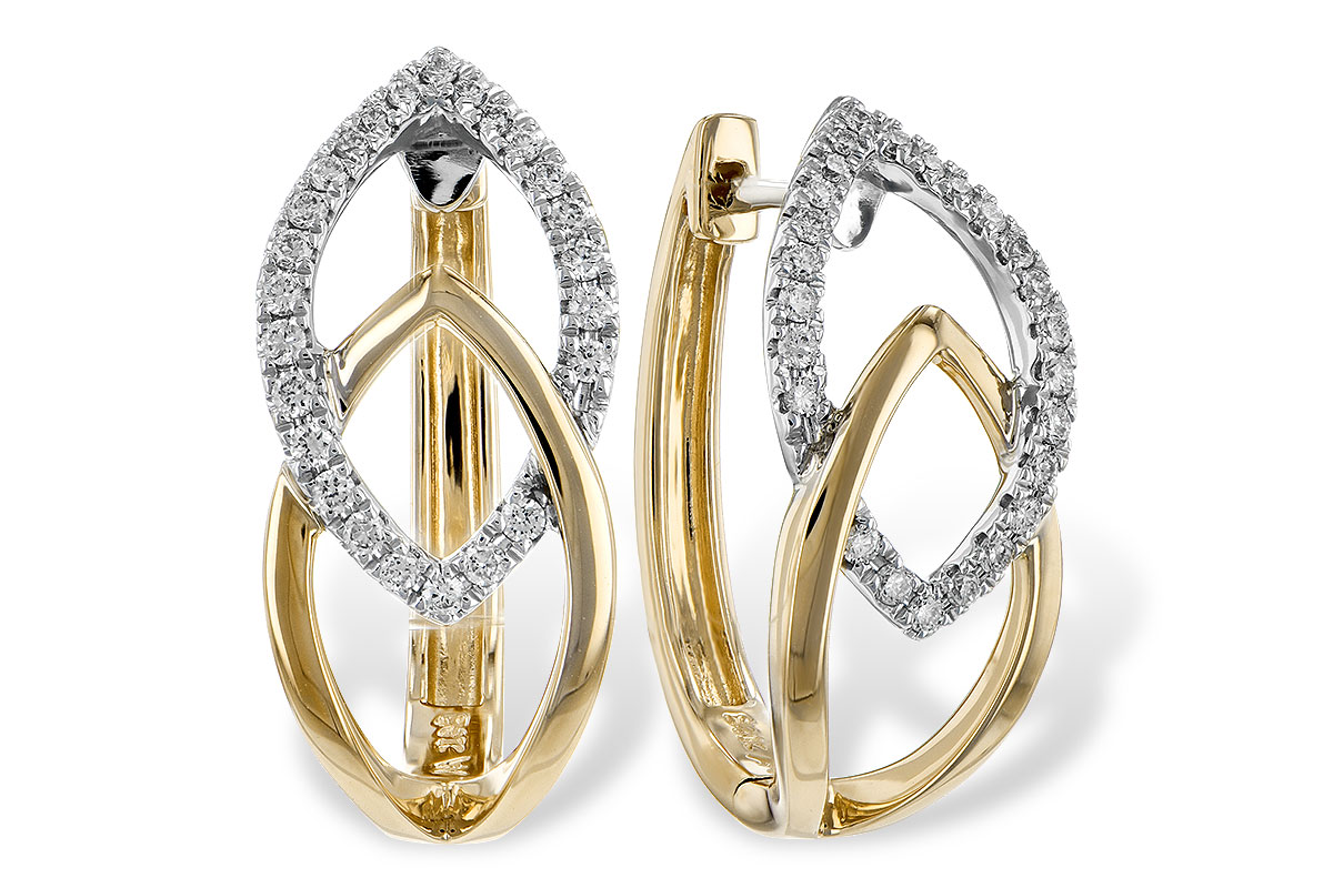 B225-52804: EARRINGS .25 TW