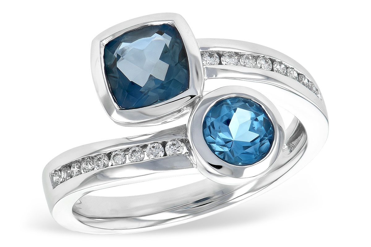 B225-53713: LDS RG 1.55 TW BLUE TOPAZ 1.70 TGW