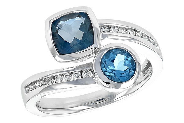 B225-53713: LDS RG 1.55 TW BLUE TOPAZ 1.70 TGW