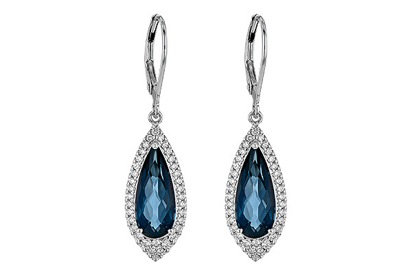 B226-37277: EARR 5.05 LONDON BLUE TOPAZ 5.42 TGW