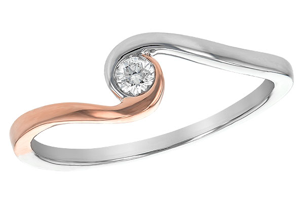 B226-41877: D225-50013 W/ ROSE GOLD TRIM .07 BR