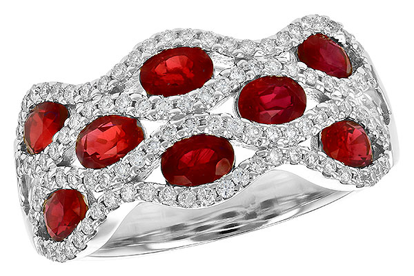 B226-41886: LDS WED RG 1.80 TW RUBY 2.18 TGW