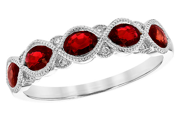 B226-43640: LDS WED RG 1.00 RUBY 1.04 TGW