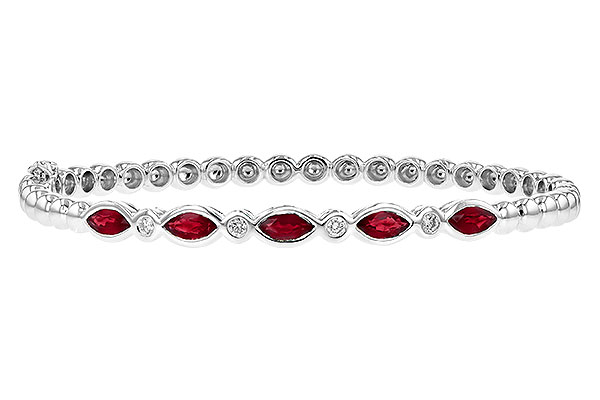 B226-43686: BANGLE 1.50 RUBY 1.63 TGW