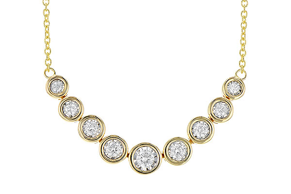 B309-11877: NECKLACE .75 TW