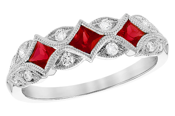 B309-11886: LDS WED RG .55 RUBY .70 TGW