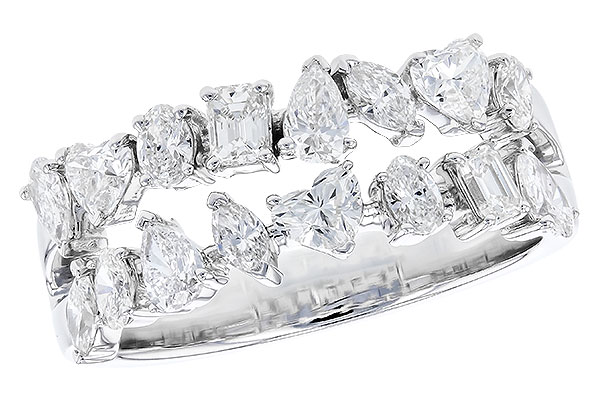 B310-02777: LDS DIA WED RG 1.38 TW FANCY CUT DIAS