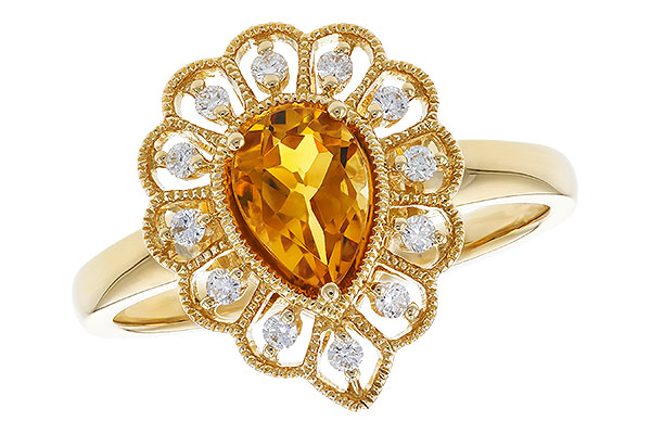 B310-02804: LDS RG .62 CITRINE .75 TGW